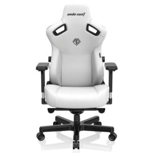 Andaseat Kaiser 3 Cloudy White – Size L/XL - Premium PVC Leather Gaming Chair